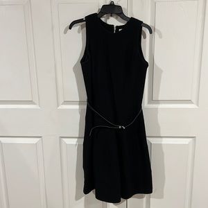 Micheal kors belted black dress